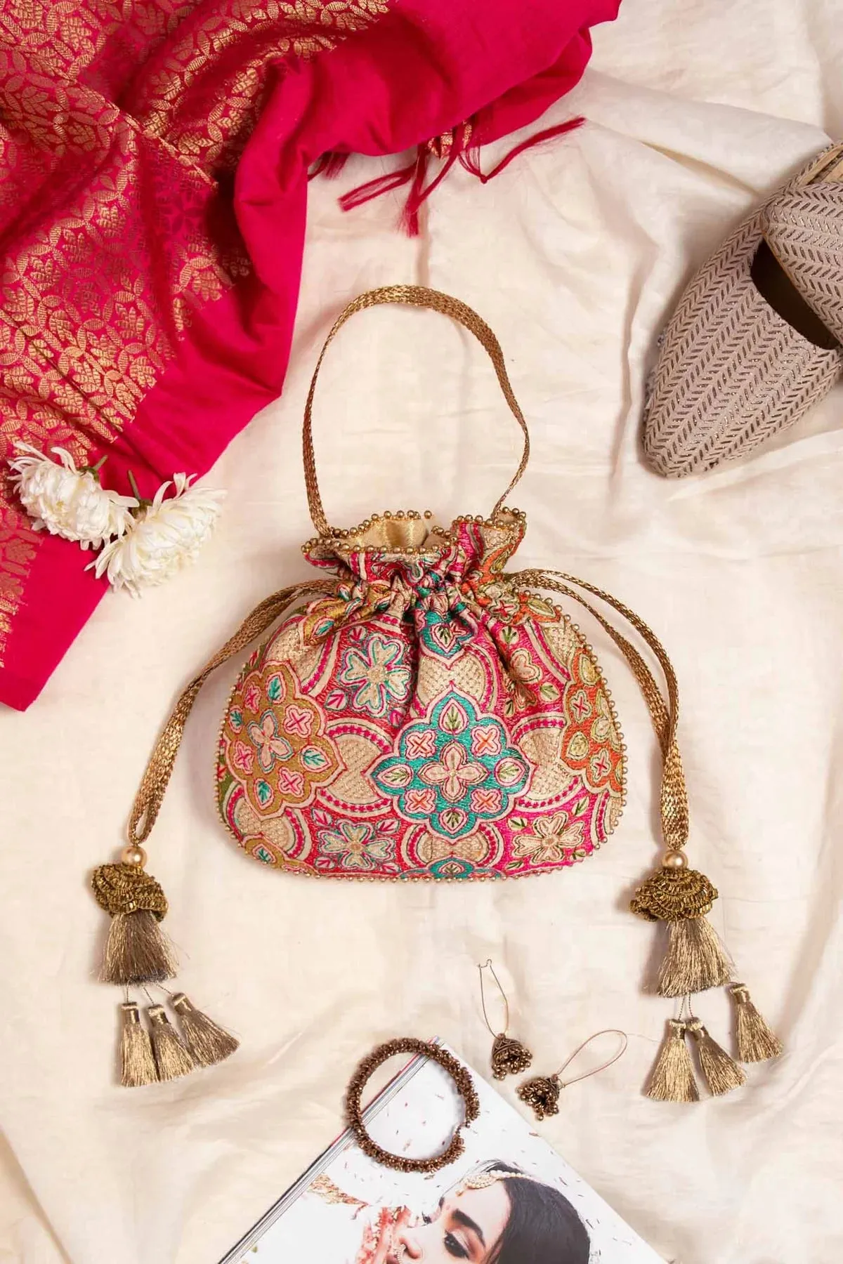 Amna Potli bag - Cream