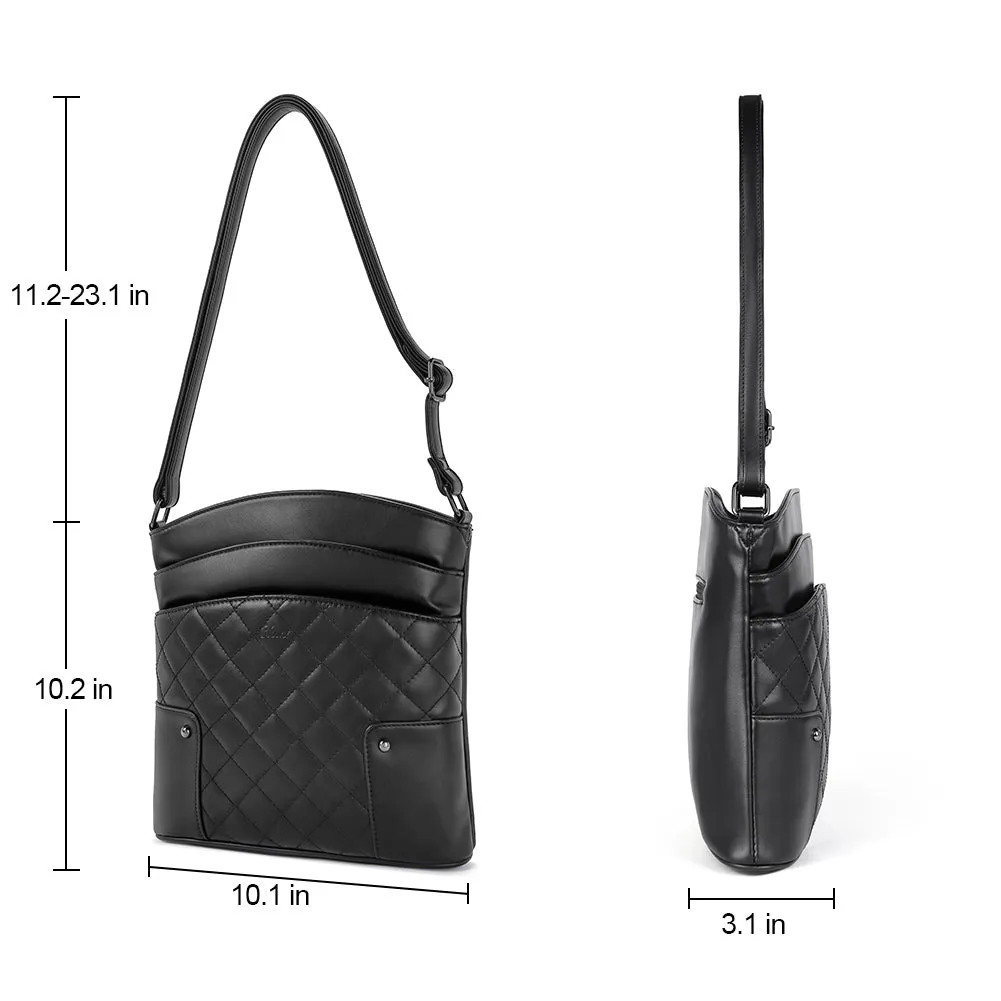 Amos Triple Pockets Vintage Crossbody Bag | Creative Pattern