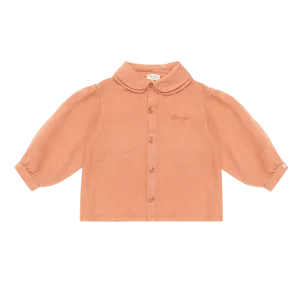 Anoeche Linen Blouse | Amber Brown