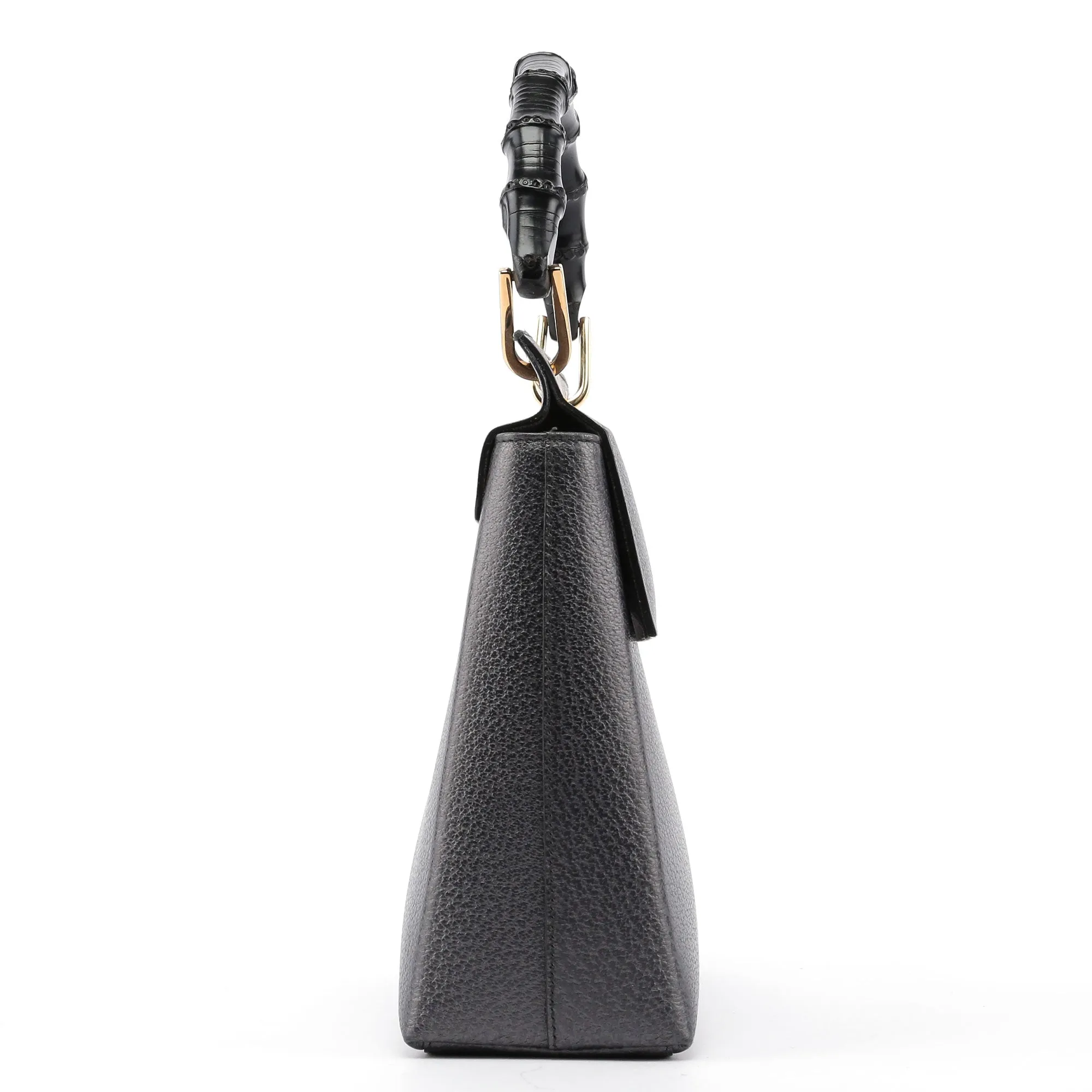 Anthracite Bamboo Top Handle Bag