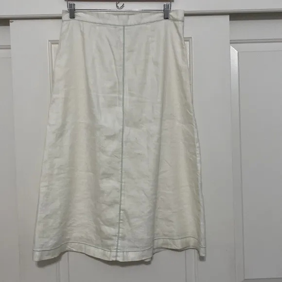 Anthropologie Akemi Kin Midi Buttoned Skirt