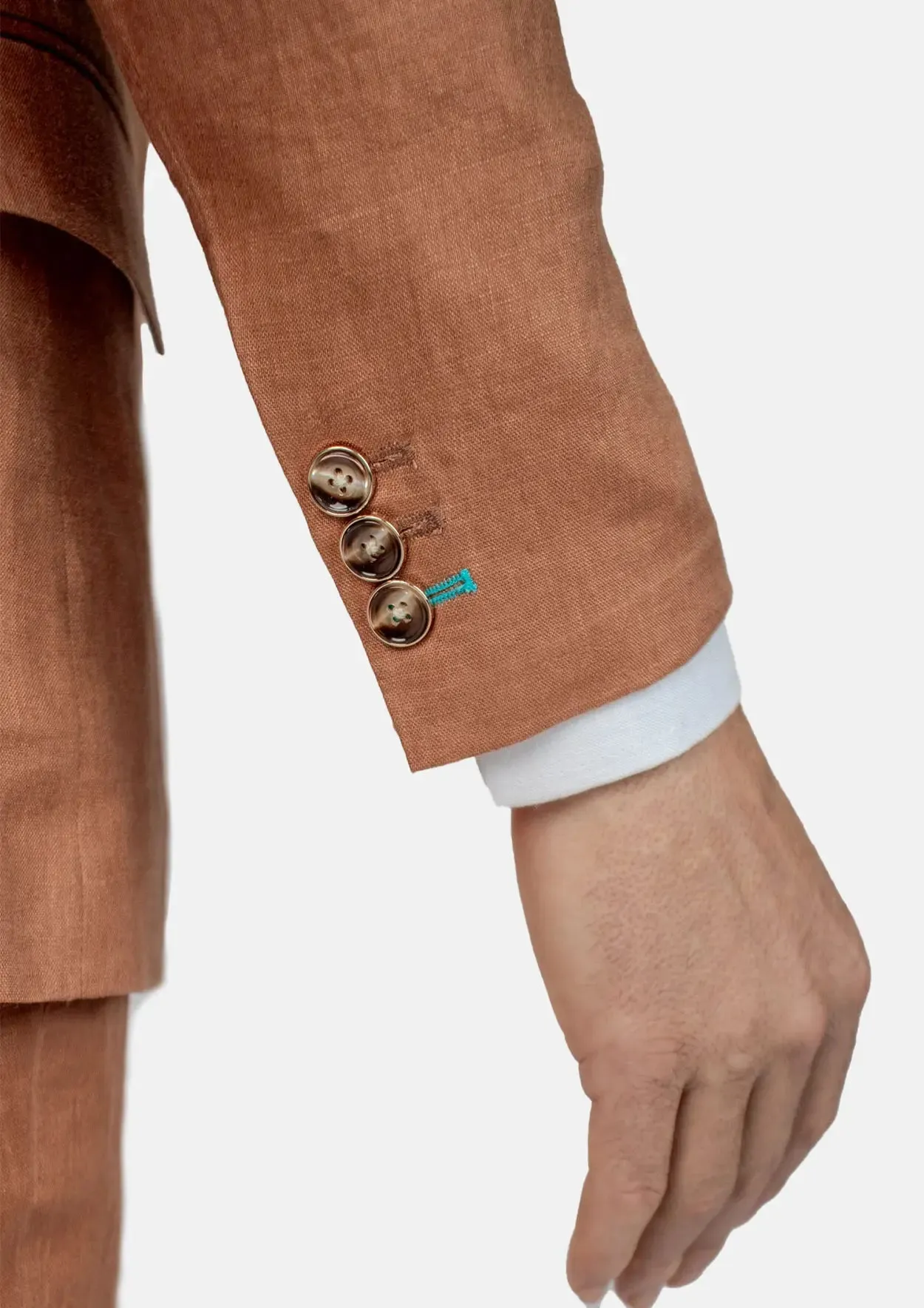 Astor Amber Brown Linen Jacket
