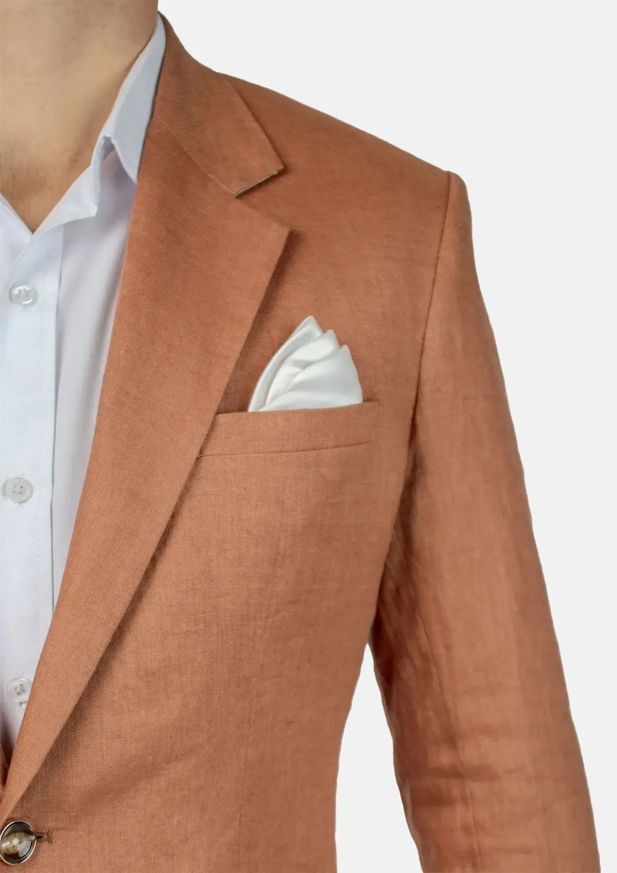 Astor Amber Brown Linen Jacket