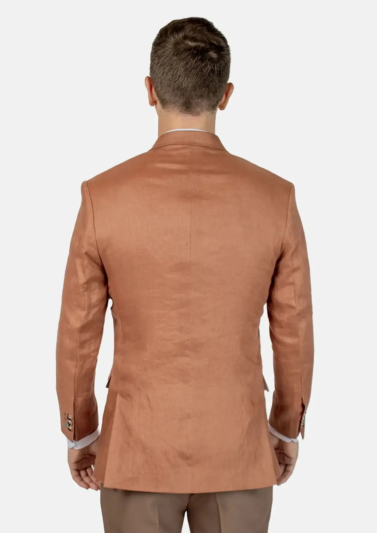 Astor Amber Brown Linen Jacket