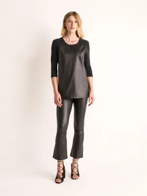 Astraemus Tap Shoe Leather Blouse