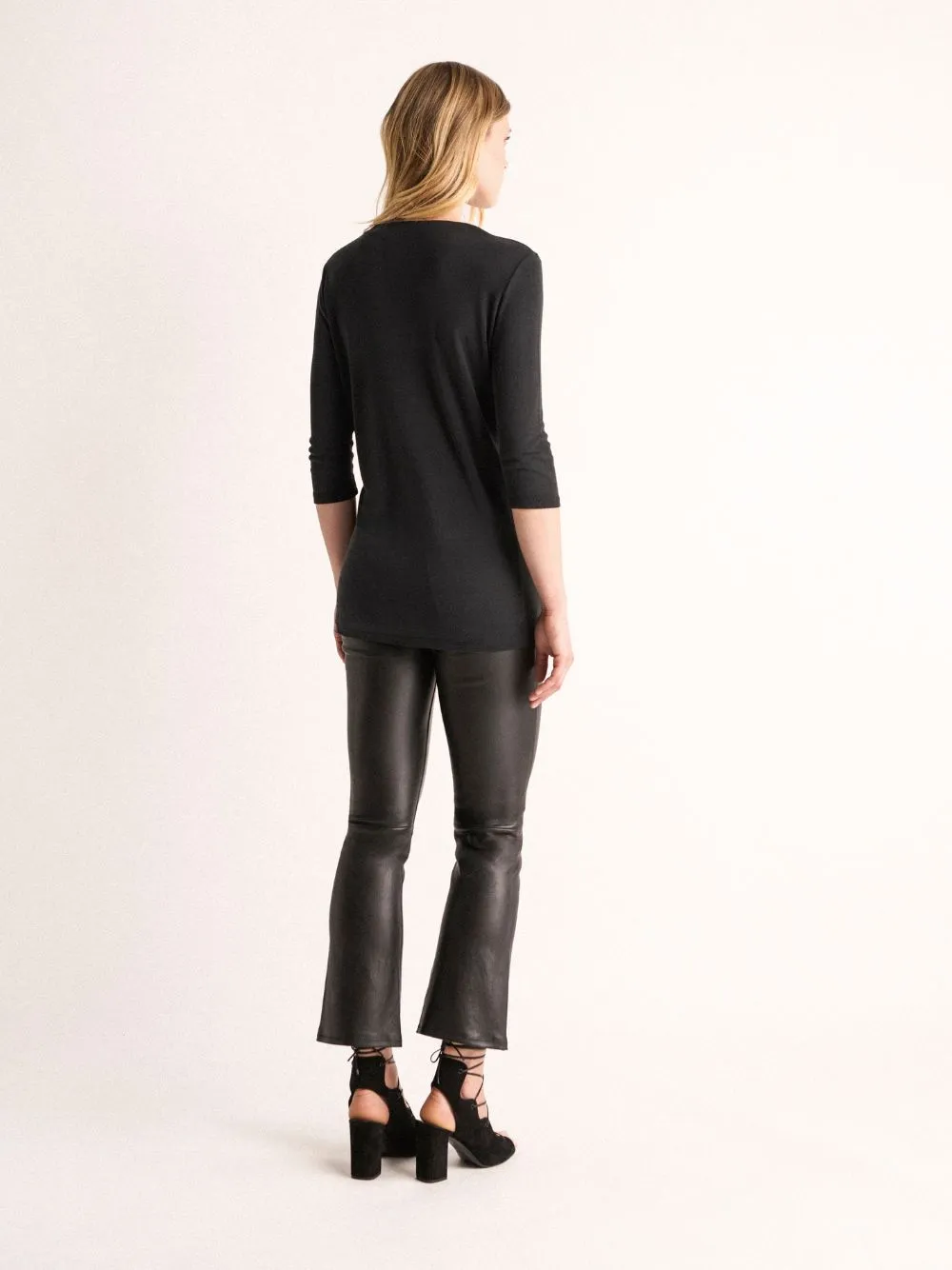 Astraemus Tap Shoe Leather Blouse