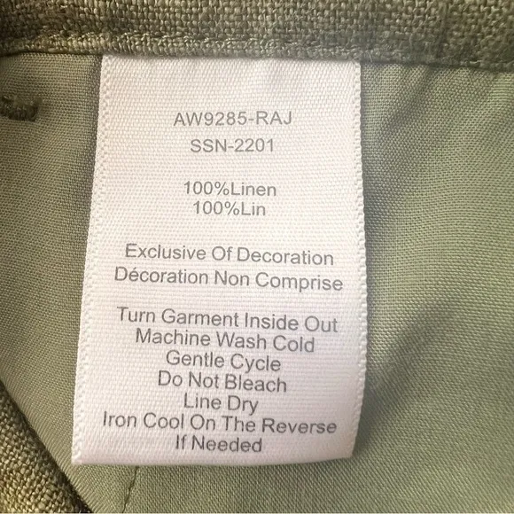 ATM Anthony Thomas Melillo Linen Pleated Shorts in Seaweed