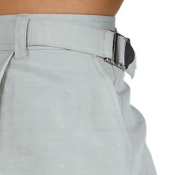 ATM Anthony Thomas Melillo Linen Rayon Twill shorts in Frost