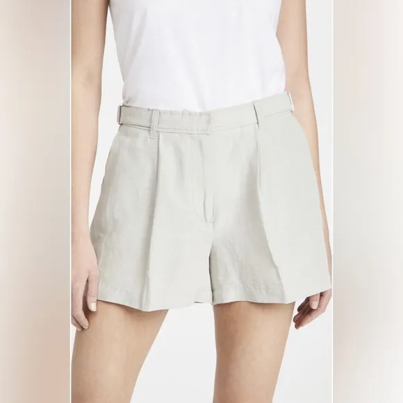 ATM Anthony Thomas Melillo Linen Rayon Twill shorts in Frost