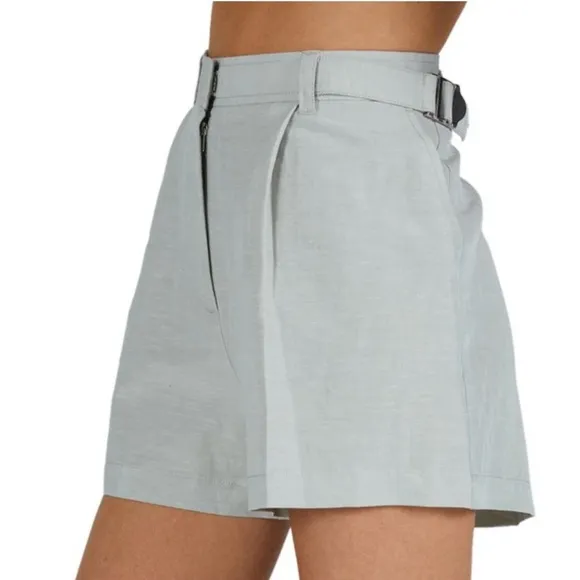 ATM Anthony Thomas Melillo Linen Rayon Twill shorts in Frost