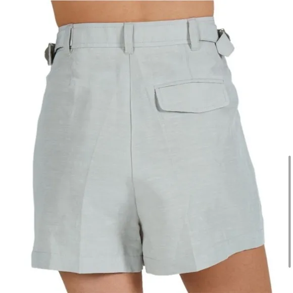 ATM Anthony Thomas Melillo Linen Rayon Twill shorts in Frost