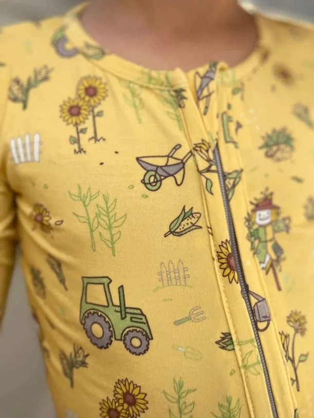 Autumn Harvest Bamboo Convertible Footie