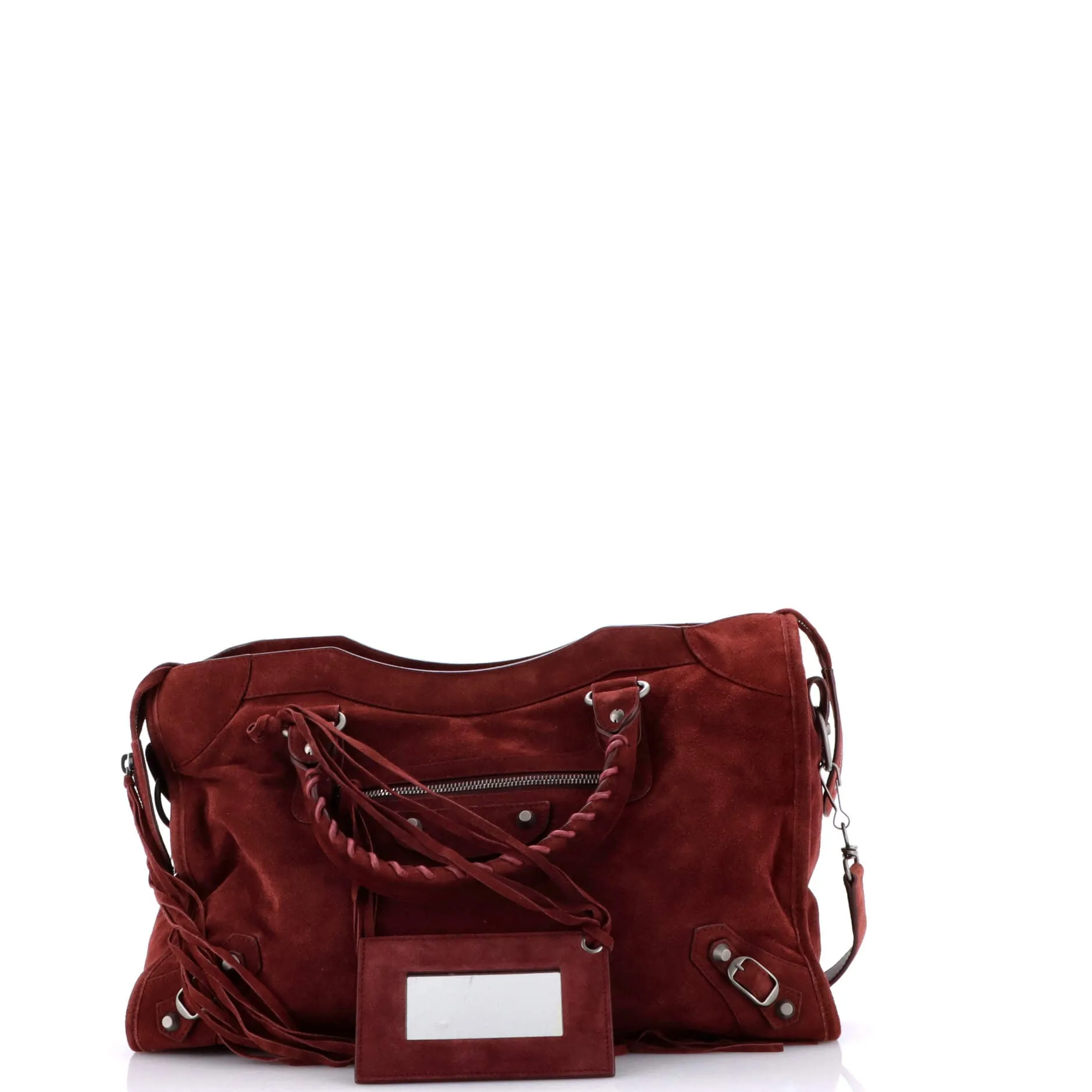 Baby Daim City Classic Studs Bag Suede Medium