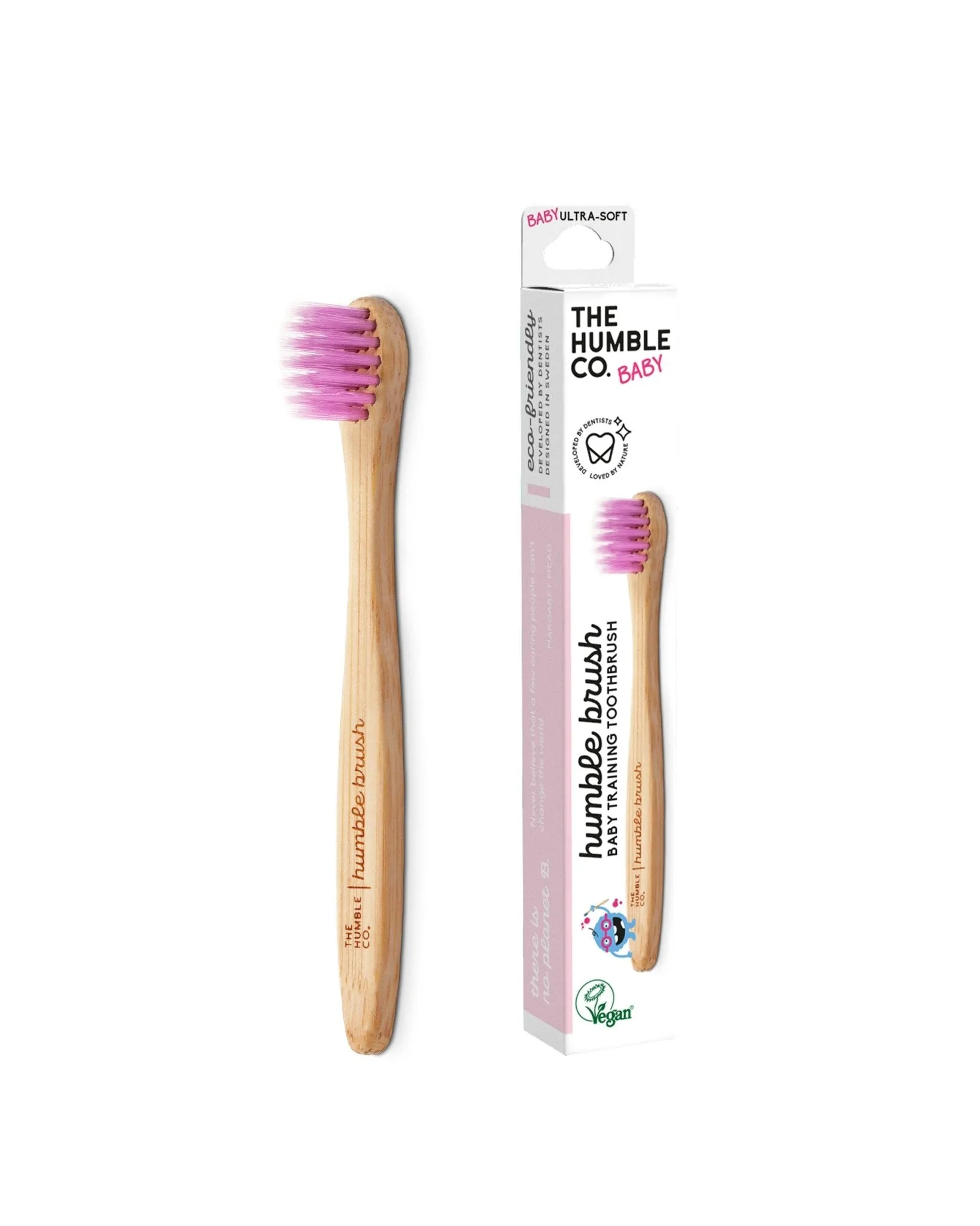 Baby Humble Brush Bamboo - Ultra-soft, Purple