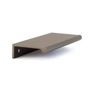 Baker Edge Cabinet Pull Handle - Cabinet Mount - 4" Brass/Gun Metal