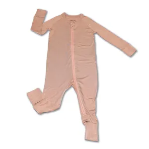 Bamboo 2-way Zipper Romper (Maple Sugar)