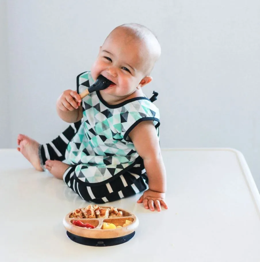 Bamboo And Silicone Baby Spoon