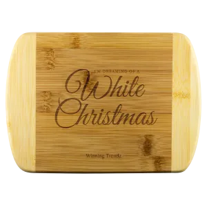 Bamboo Cutting Board (White Christmas)