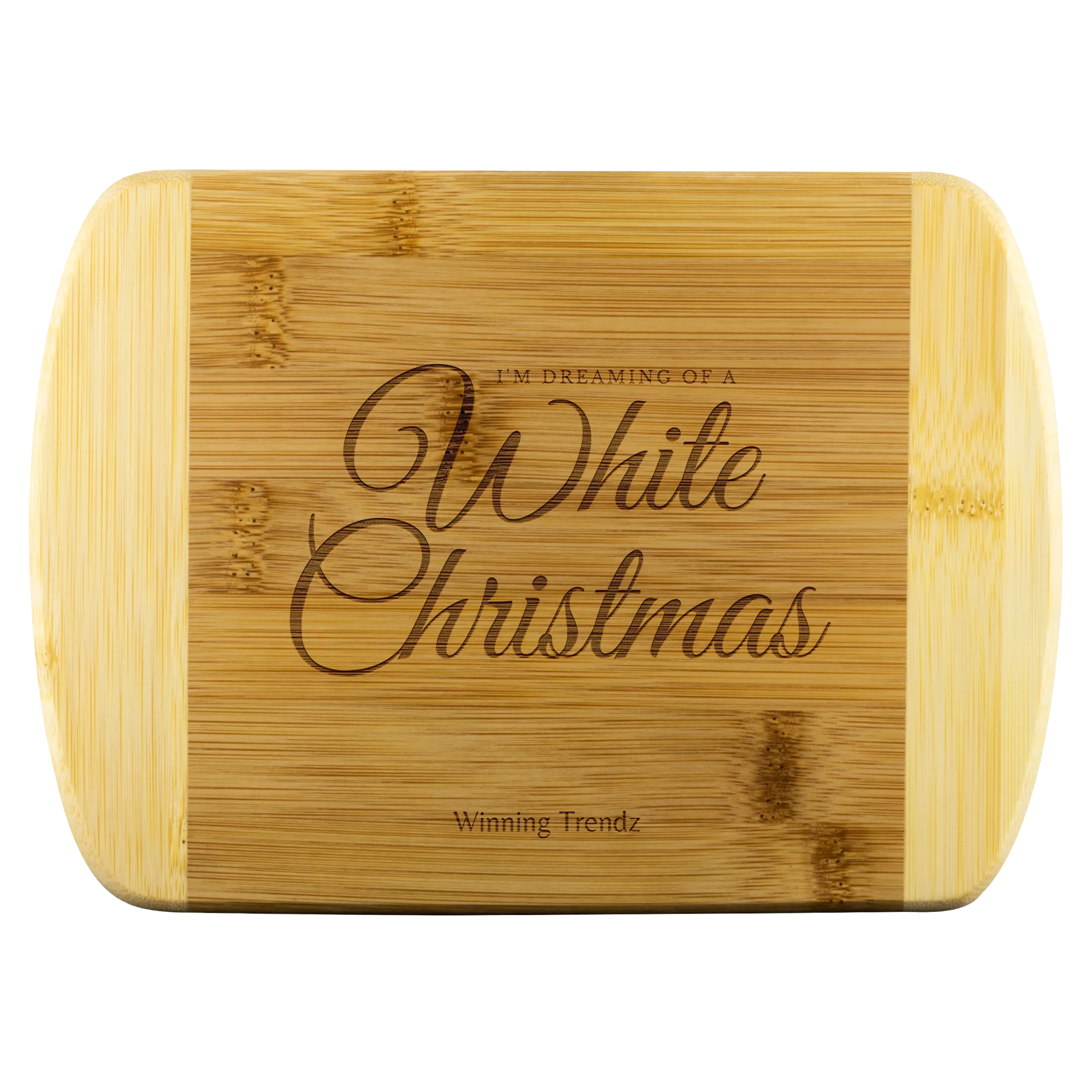 Bamboo Cutting Board (White Christmas)