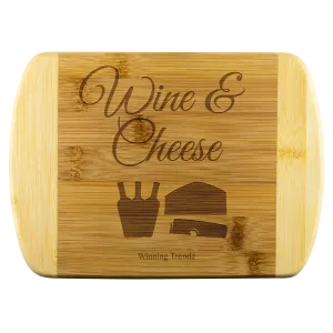 Bamboo Cutting Board (Wine & Cheese)