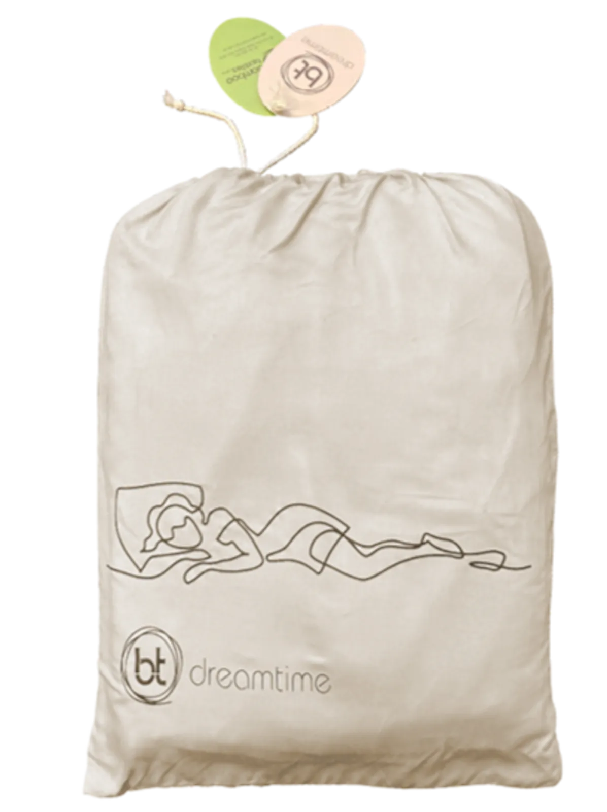 Bamboo Duvet Cover (Queen) - White/Macadamia