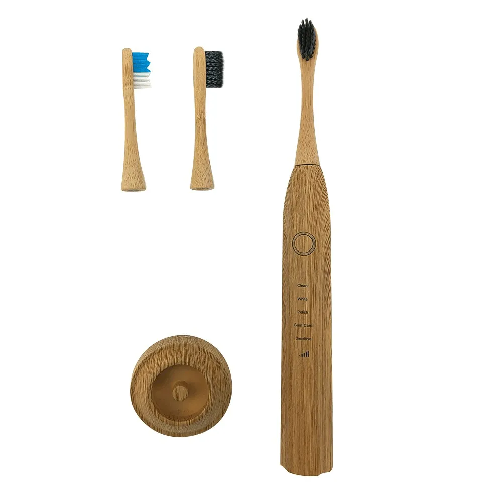 Bamboo Electric Toothbrush Set