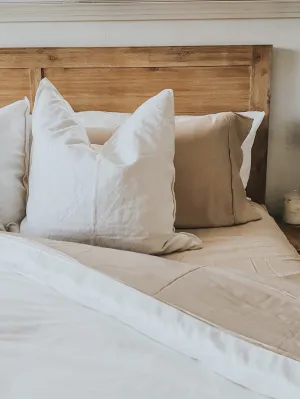 Bamboo Fitted Sheet (King) - Macadamia
