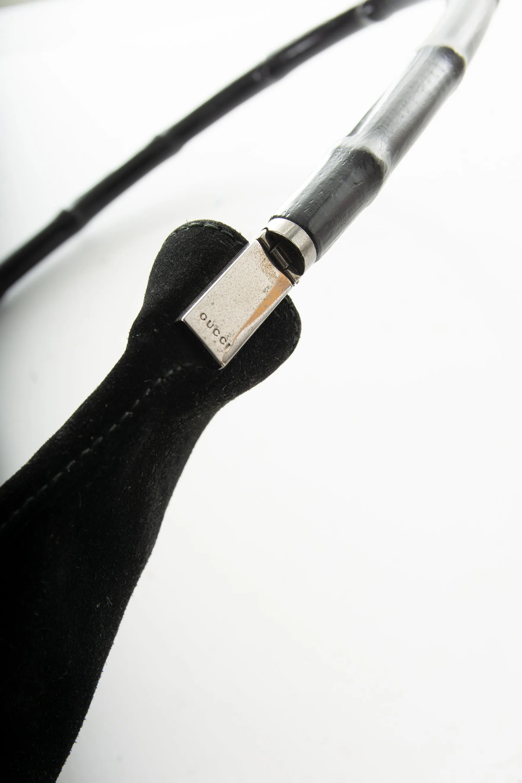 Bamboo Handle Bag in Black