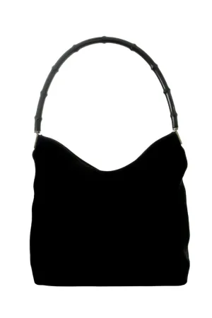 Bamboo Handle Bag in Black