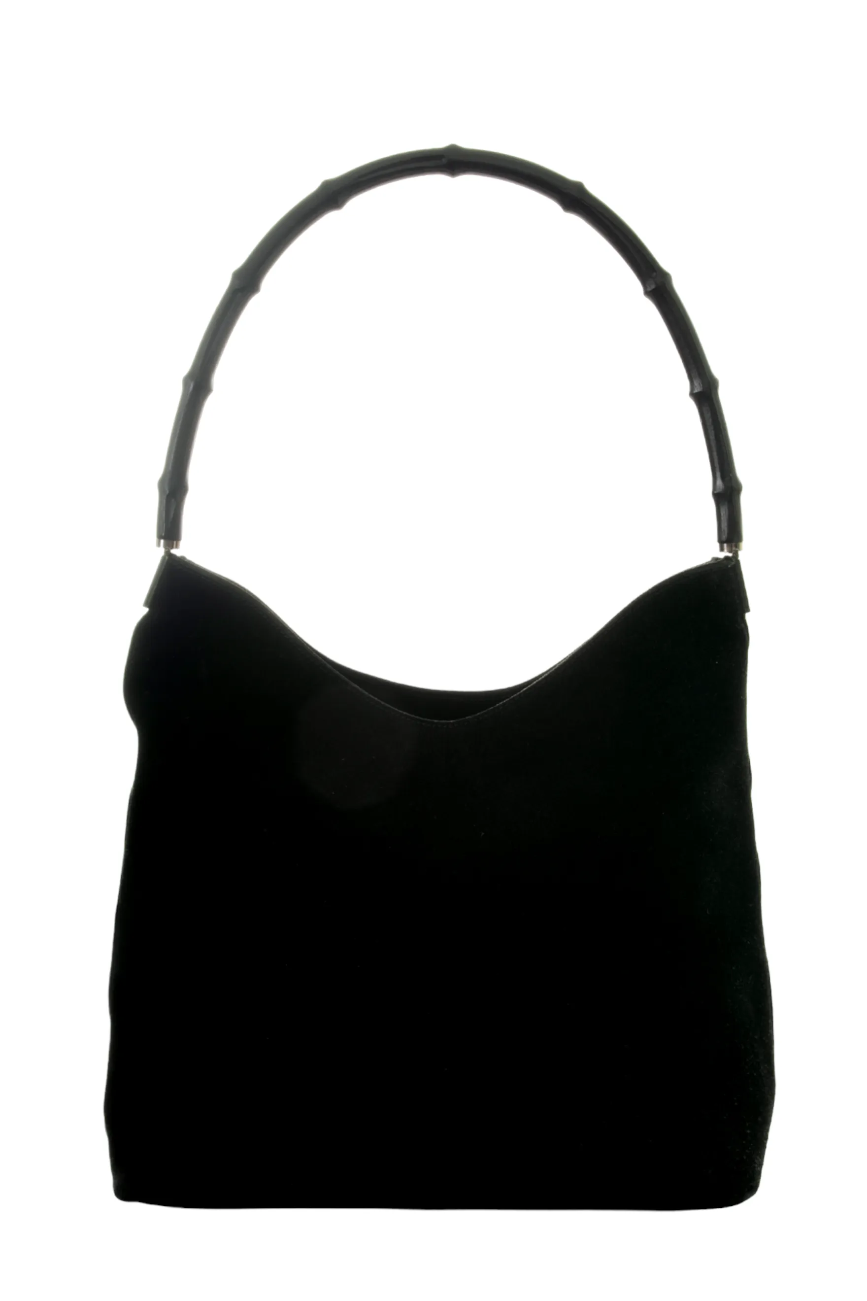 Bamboo Handle Bag in Black