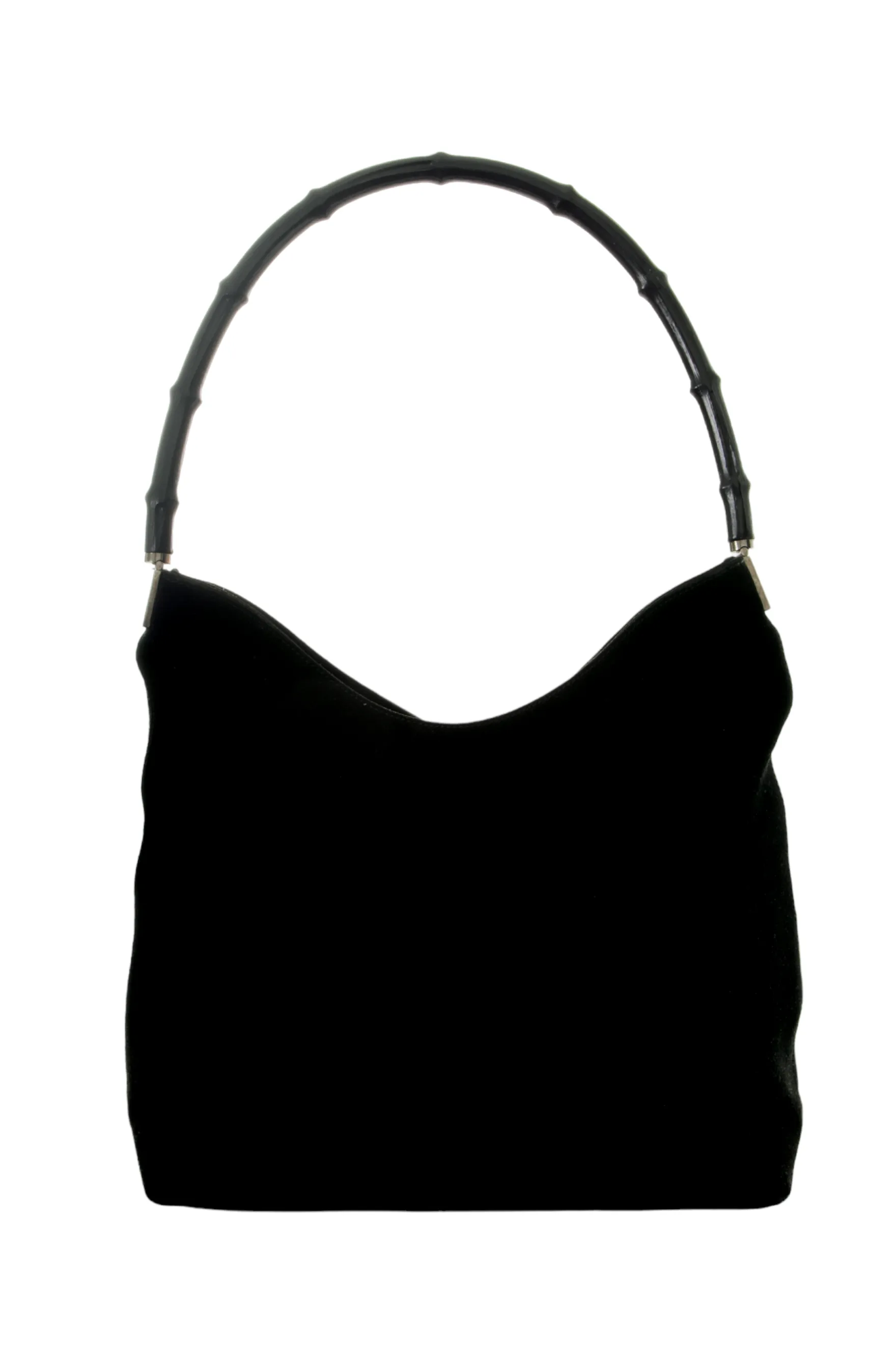 Bamboo Handle Bag in Black