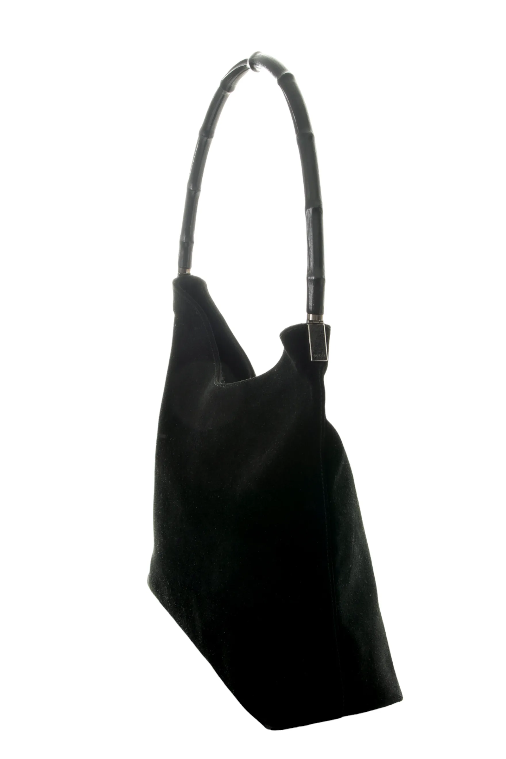 Bamboo Handle Bag in Black