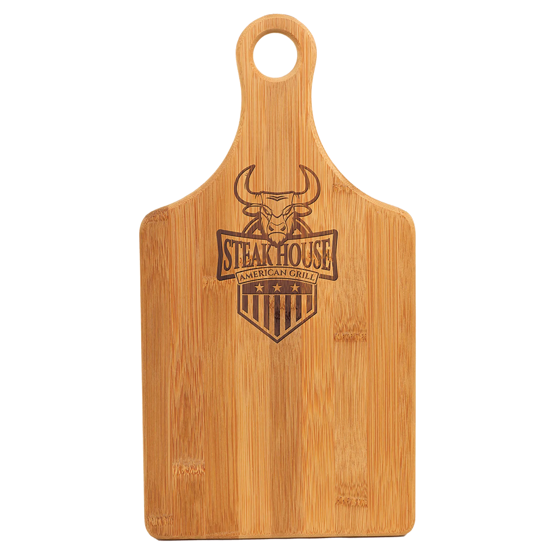 Bamboo Paddle Shape Cutting Board