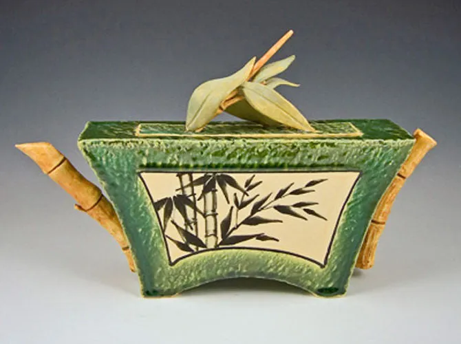Bamboo Teapot Sculpture