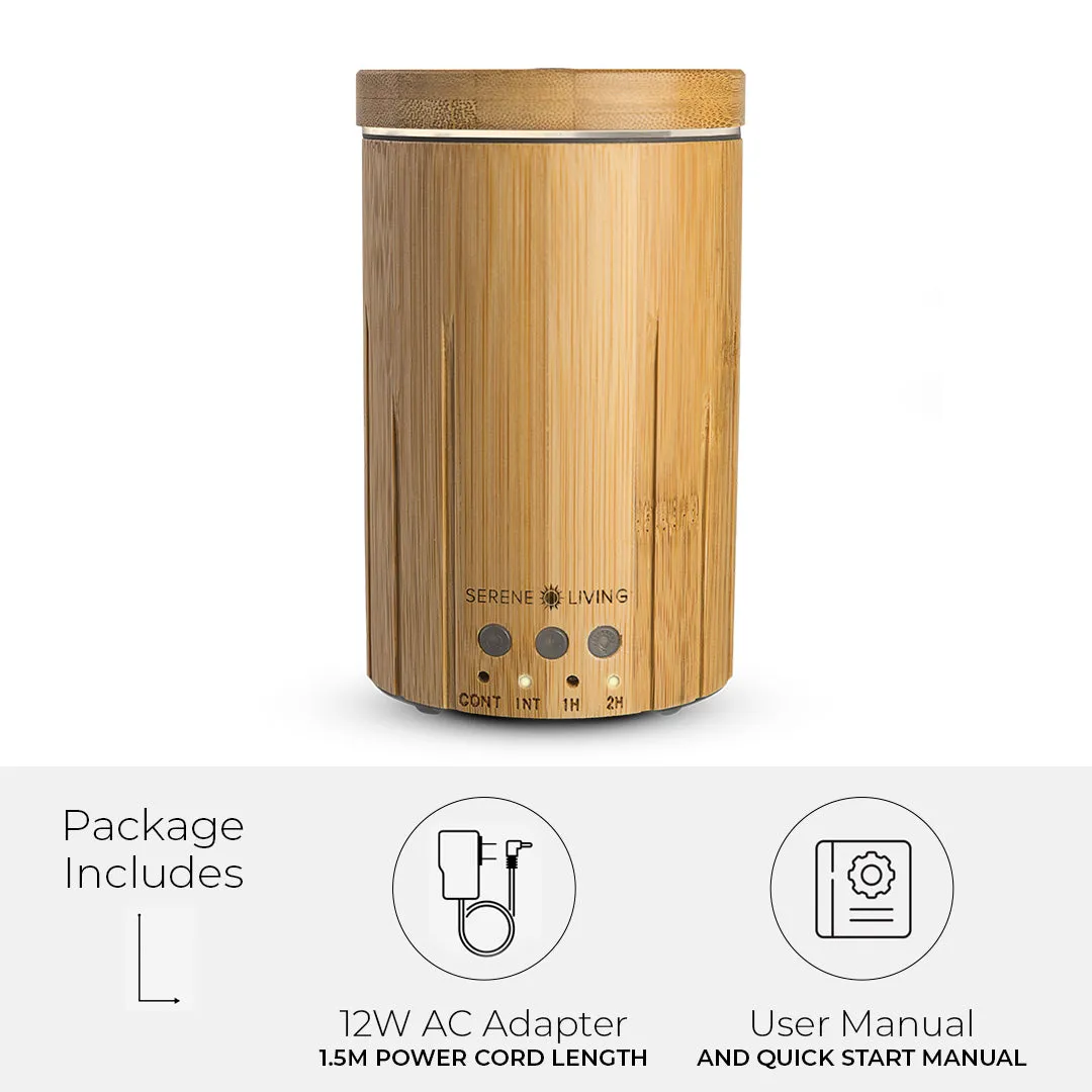 Bamboo Ultrasonic Essential Oil Diffuser