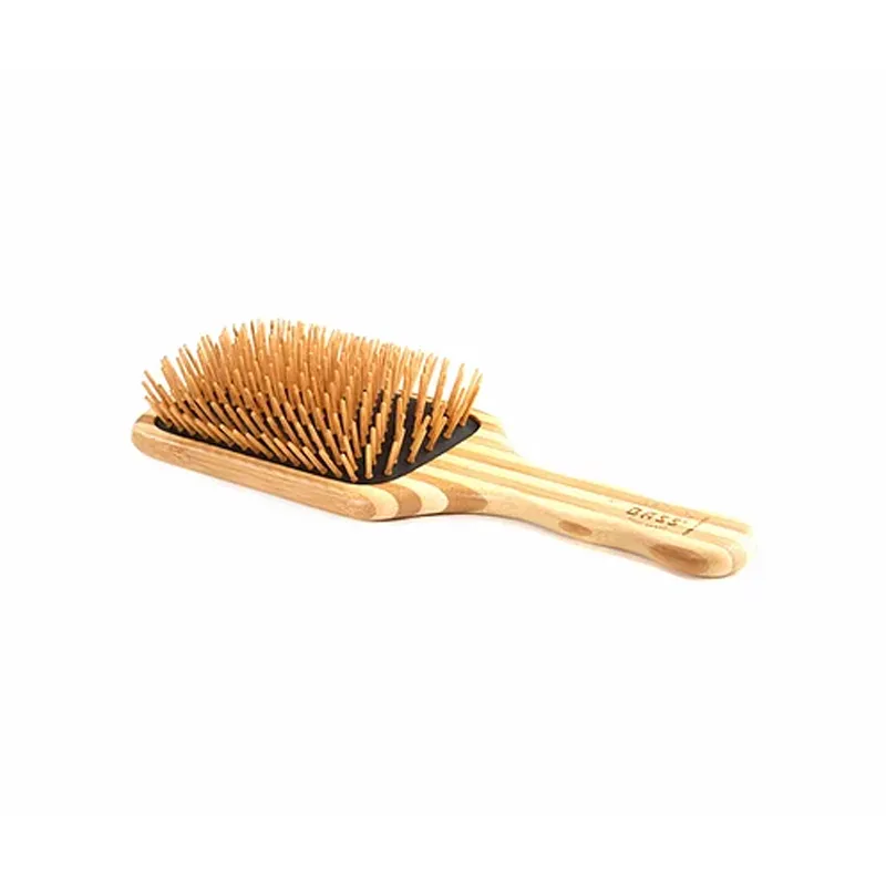 Bass Brushes - The Green Brush - Bamboo Handle and Pins 18P