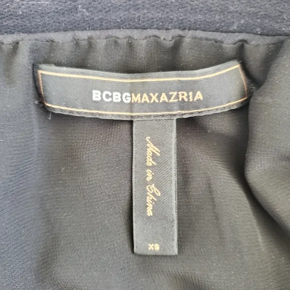 BCBGMaxazria 100% Silk skirt metal decoration XS