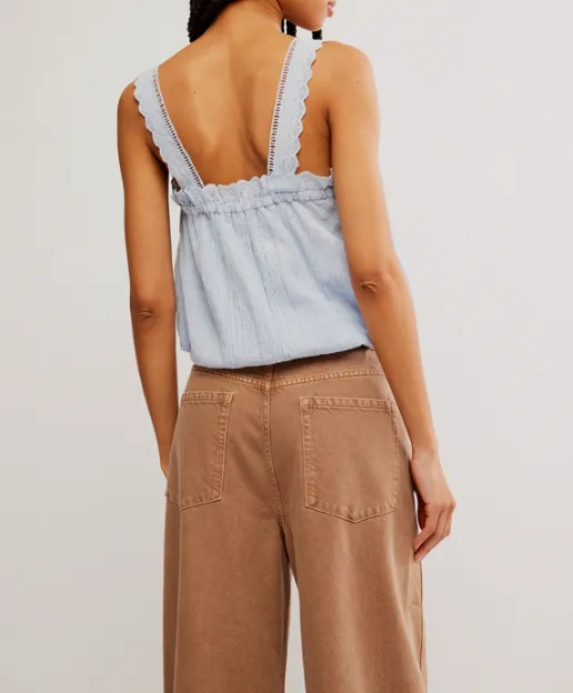 Because of You Tank Chambray