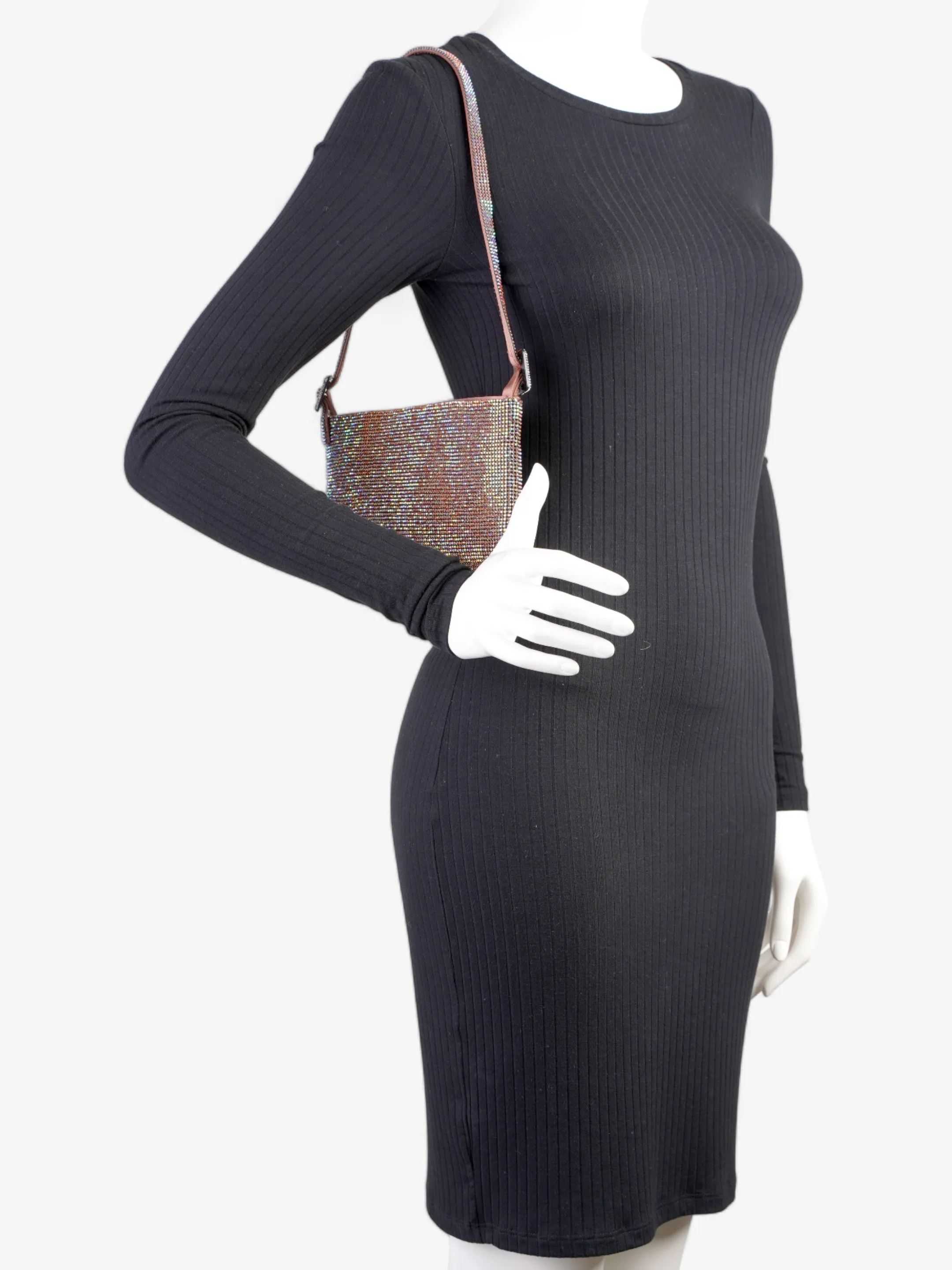 Benedetta Bruzziches Your Best Friend La Grande Rose Gold Crystal Silk