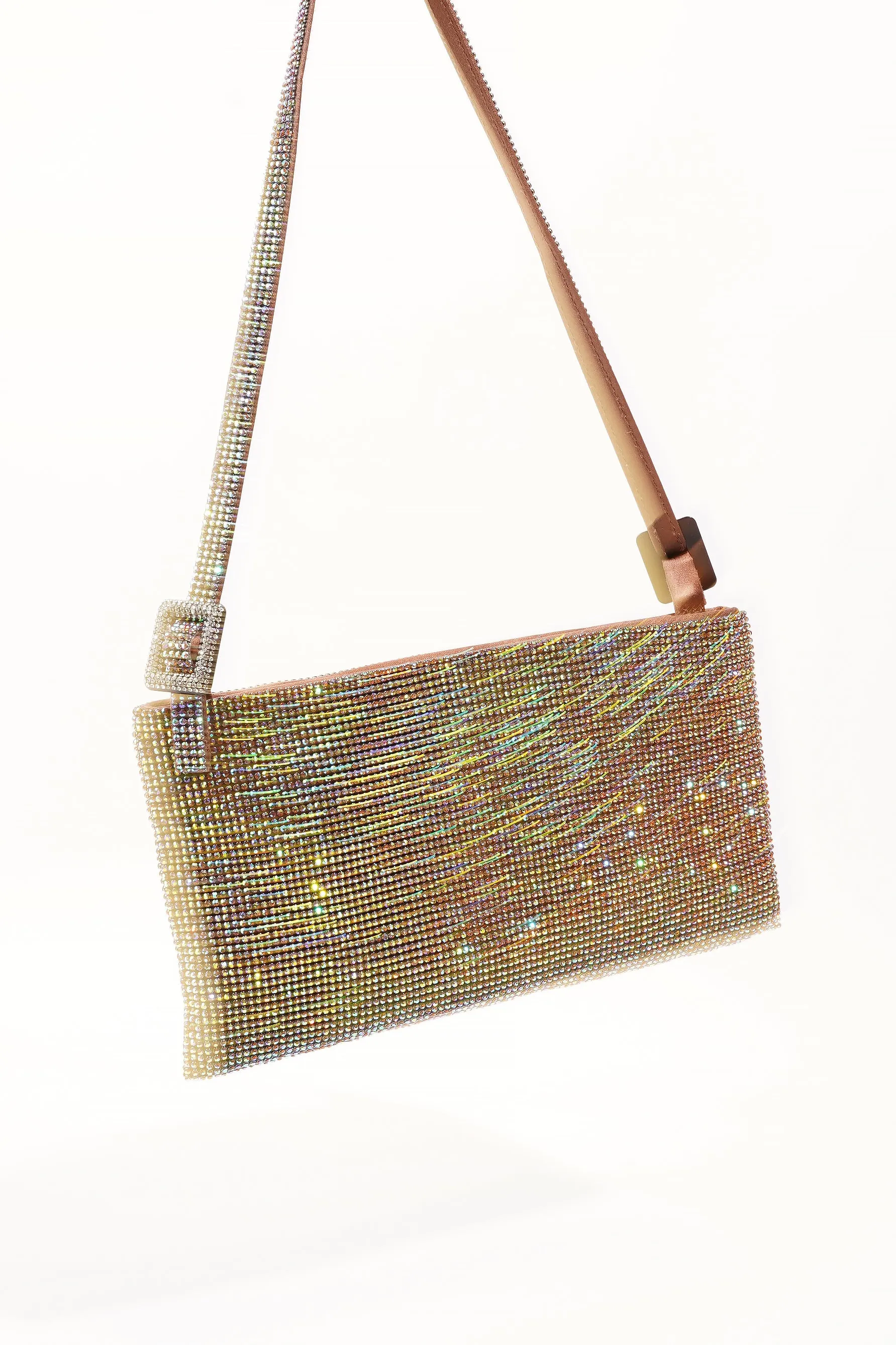 Benedetta Bruzziches Your Best Friend La Grande Rose Gold Crystal Silk