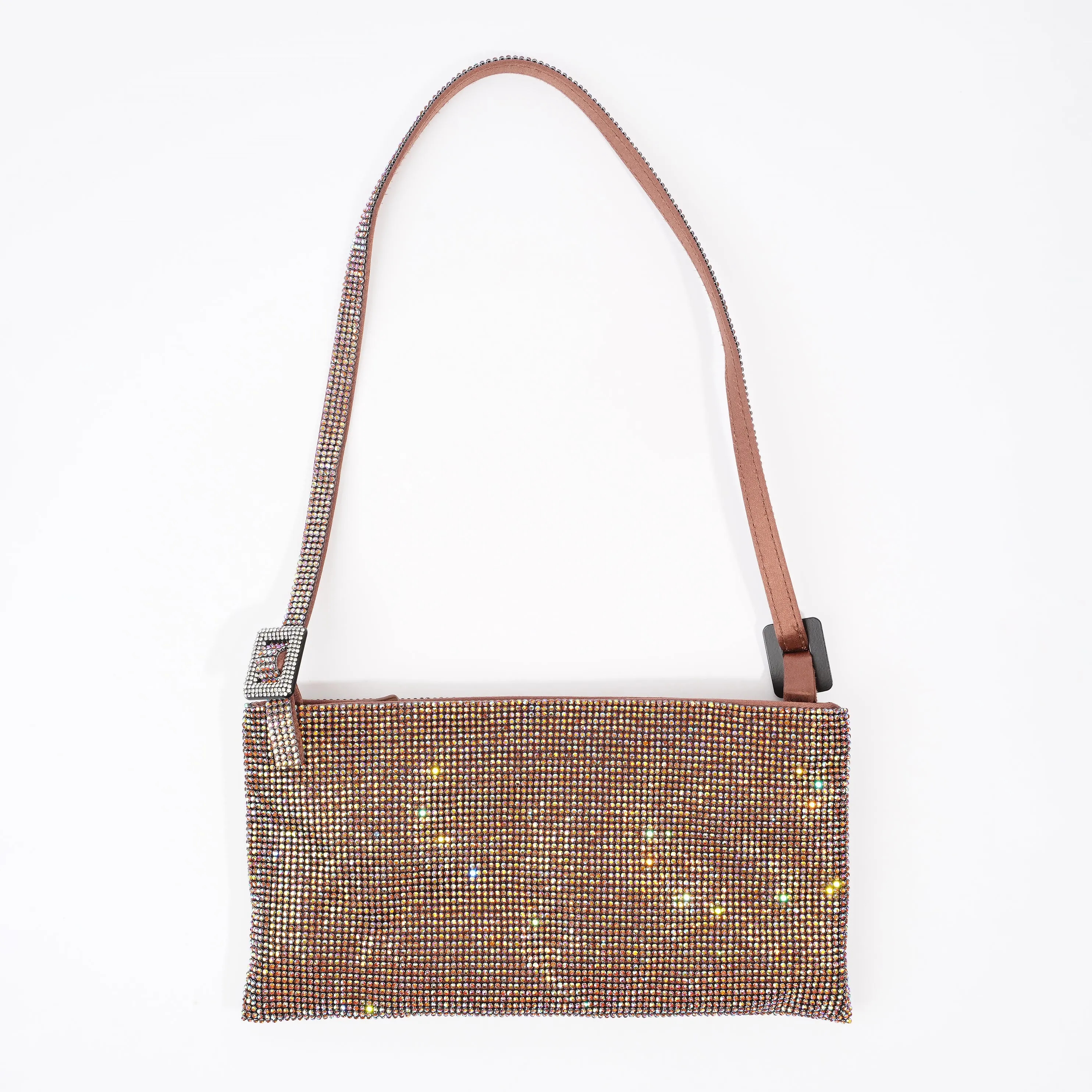 Benedetta Bruzziches Your Best Friend La Grande Rose Gold Crystal Silk
