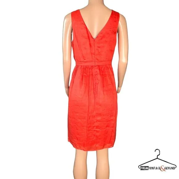 BHLDN Quillaree Vivacity Shift Dress Coral