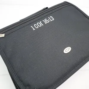 Bible Organizer Cover - Solid Book Cover - 2 Colors - Black or Navy