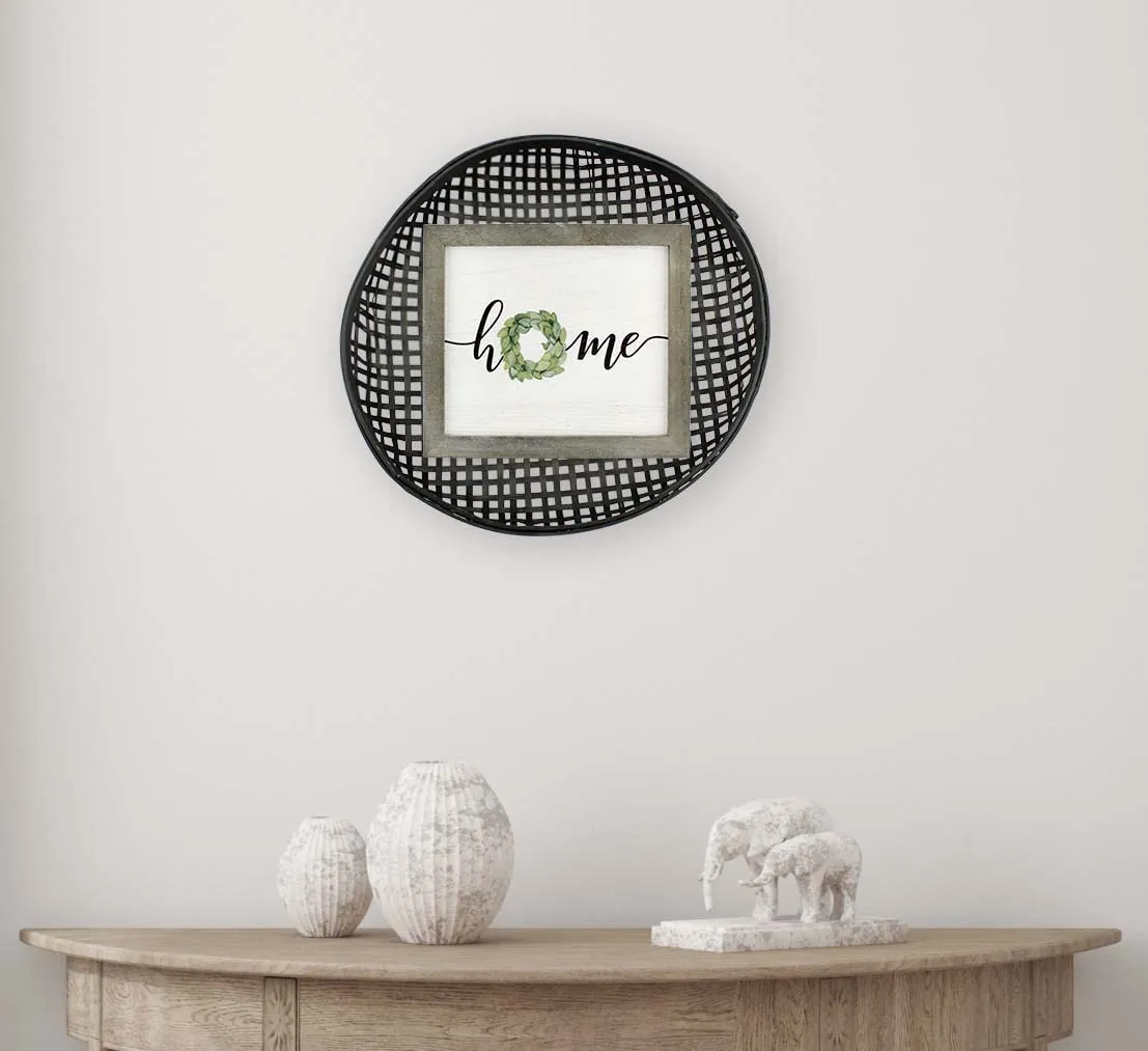 Black Boho Wall Baskets (Case of 6)