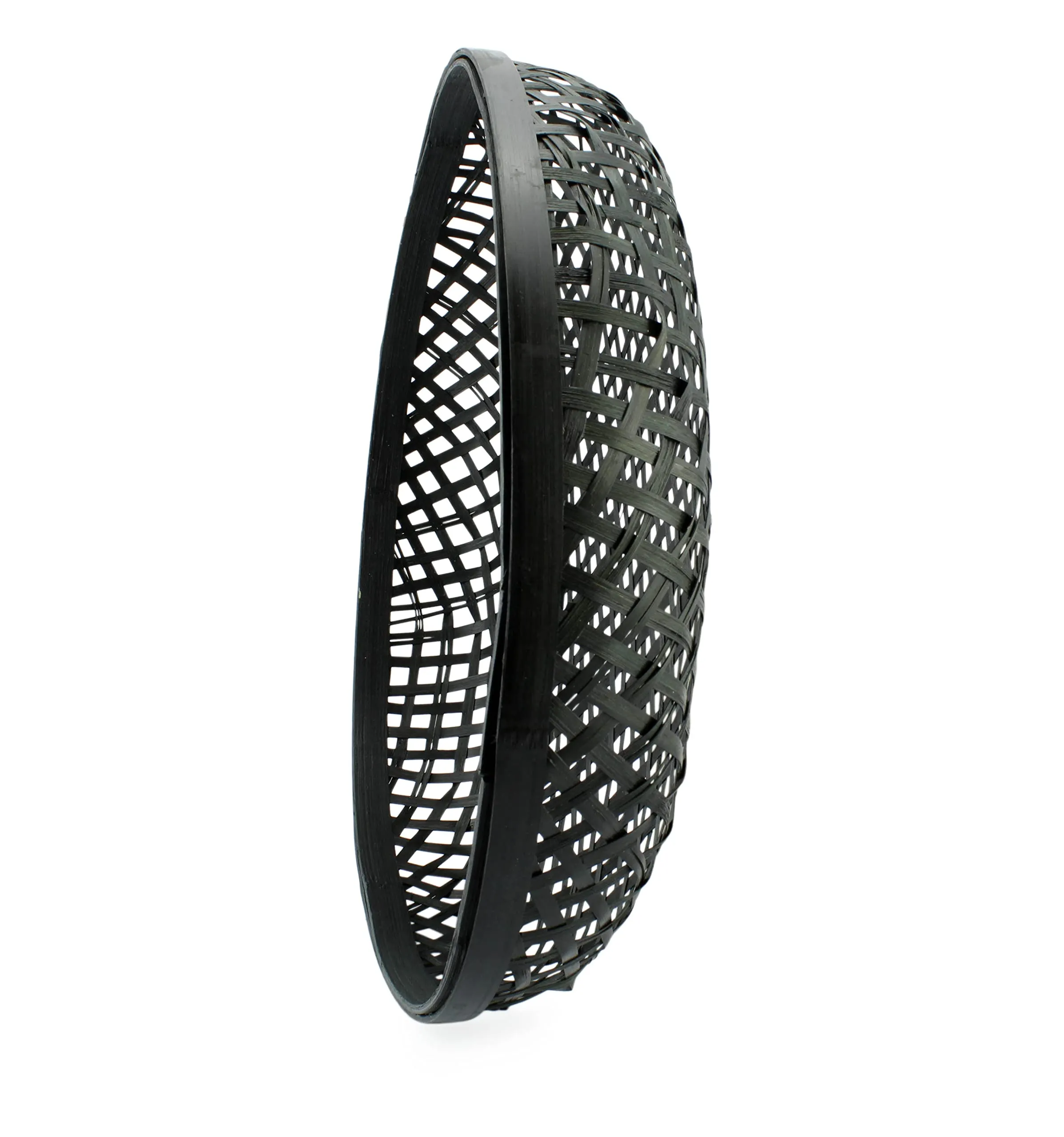 Black Boho Wall Baskets (Case of 6)
