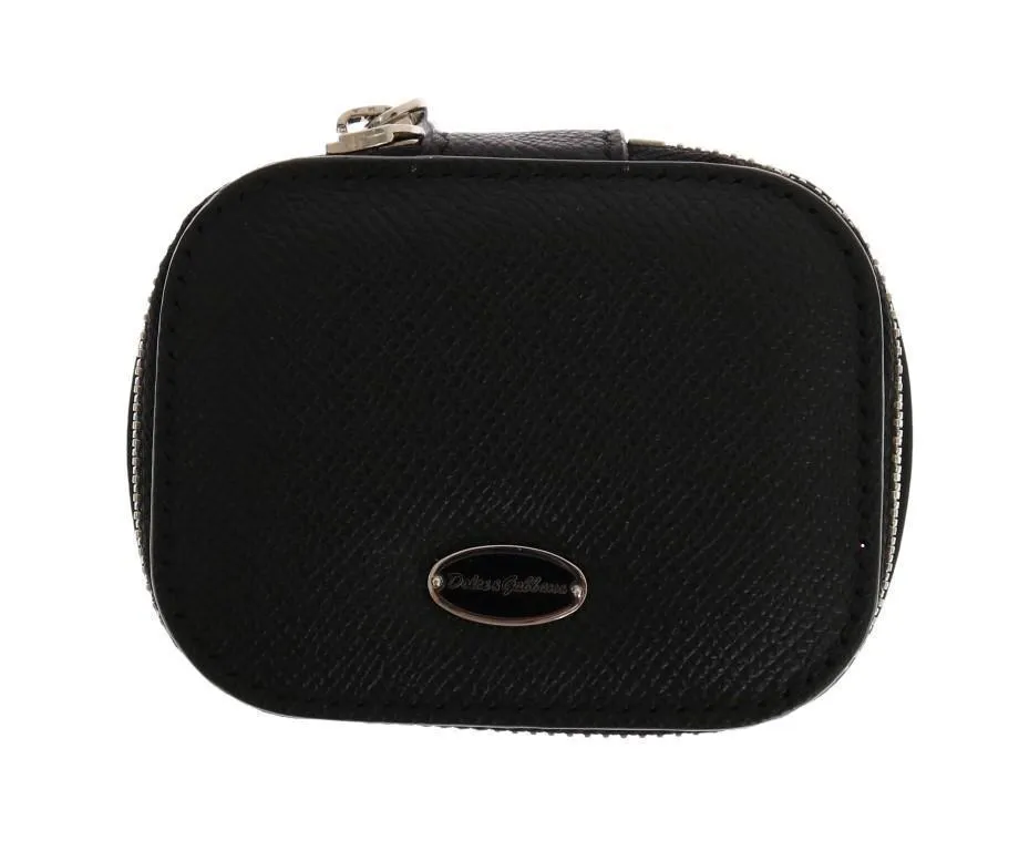 Black Leather Organizer Case Box