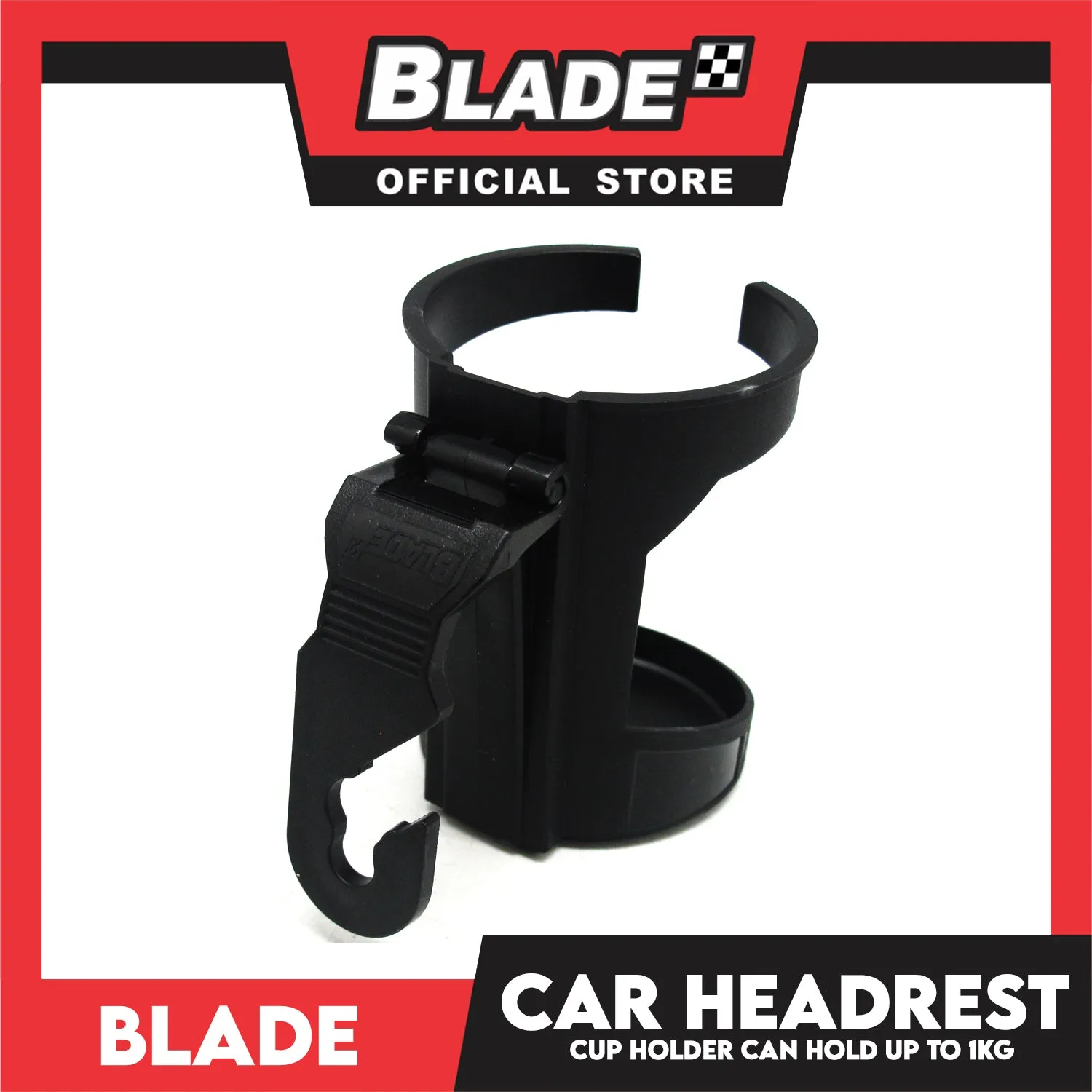 Blade Portable Trash Bin and Car Headrest Cup Holder
