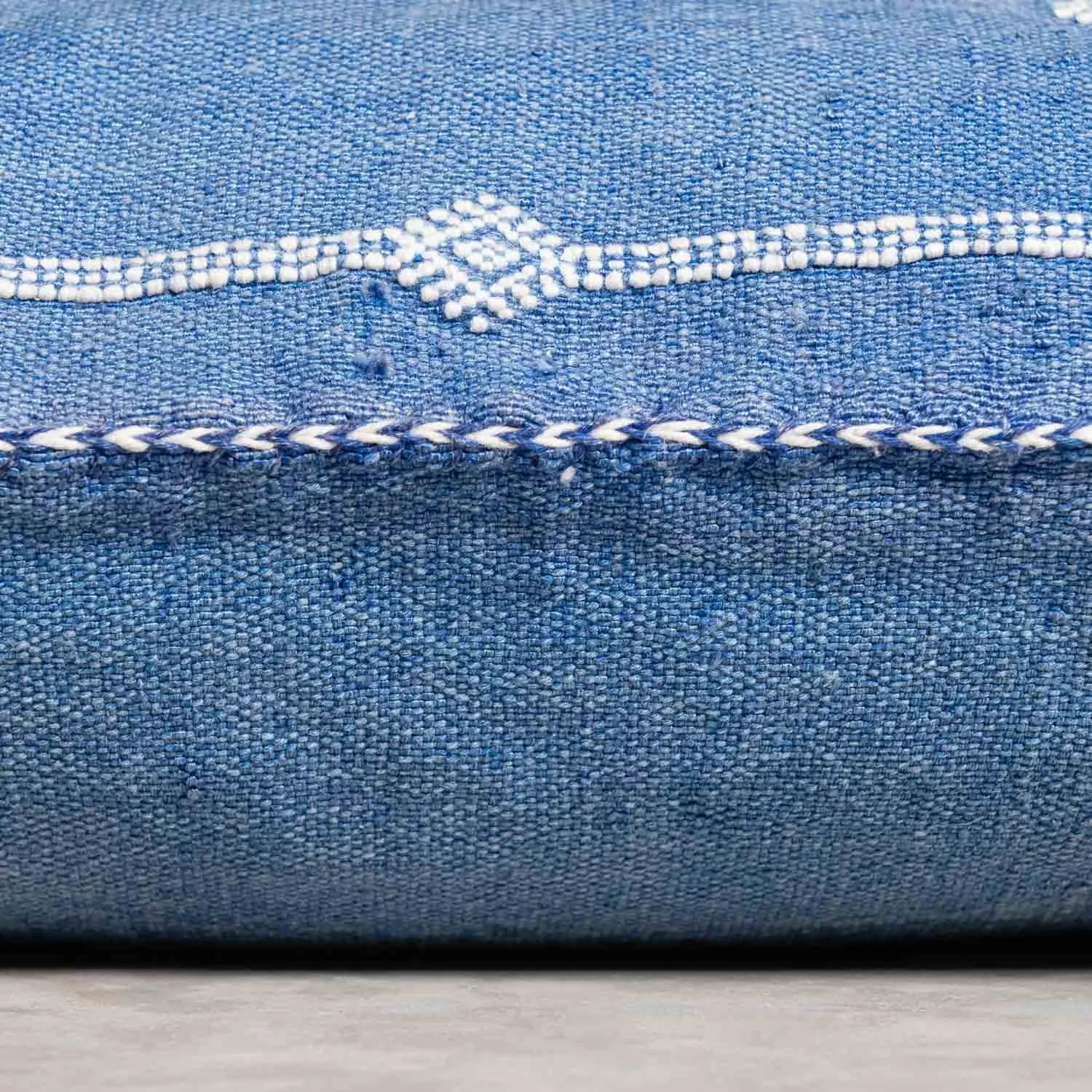 Blue Cactus silk pillow cover