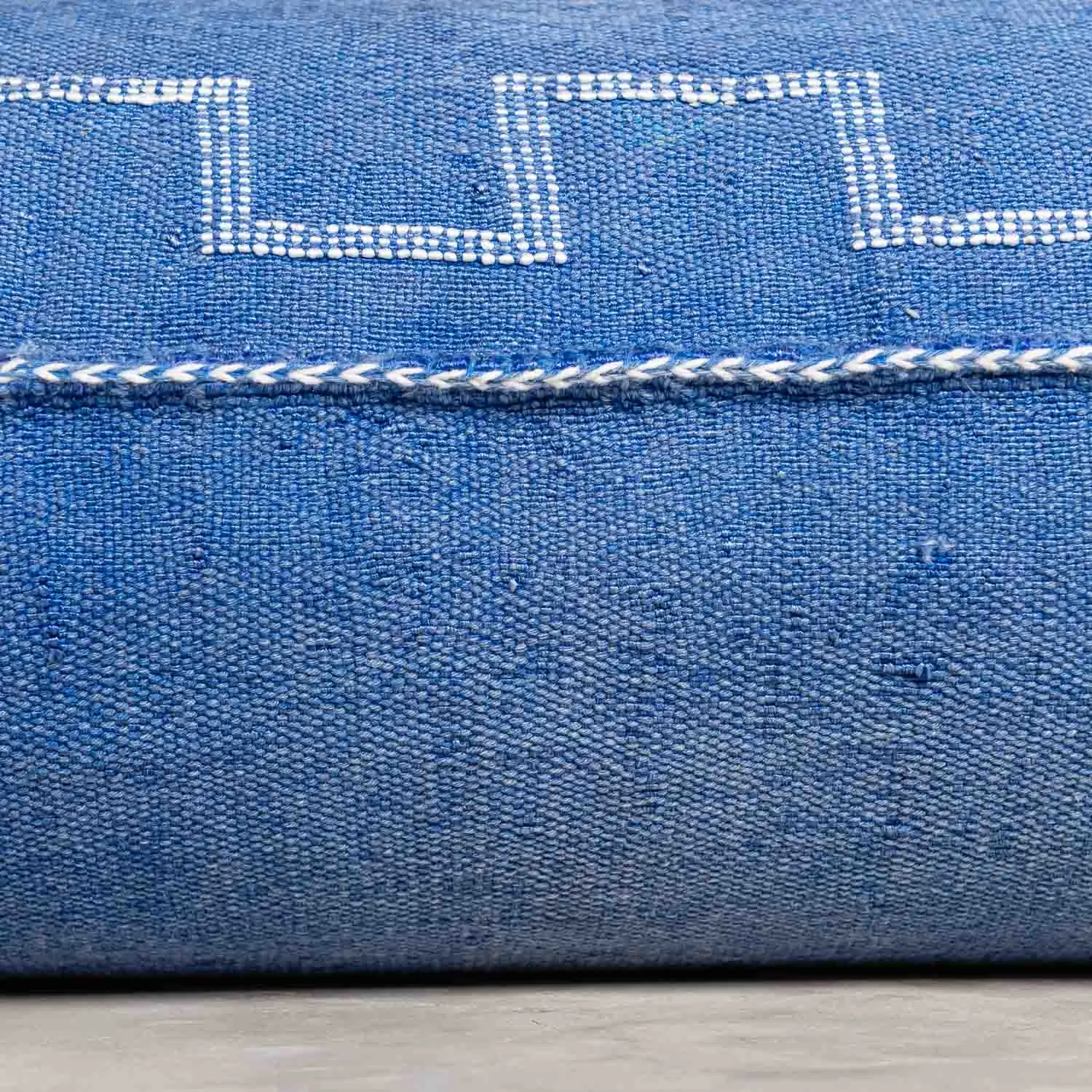 Blue Cactus silk pillow cover