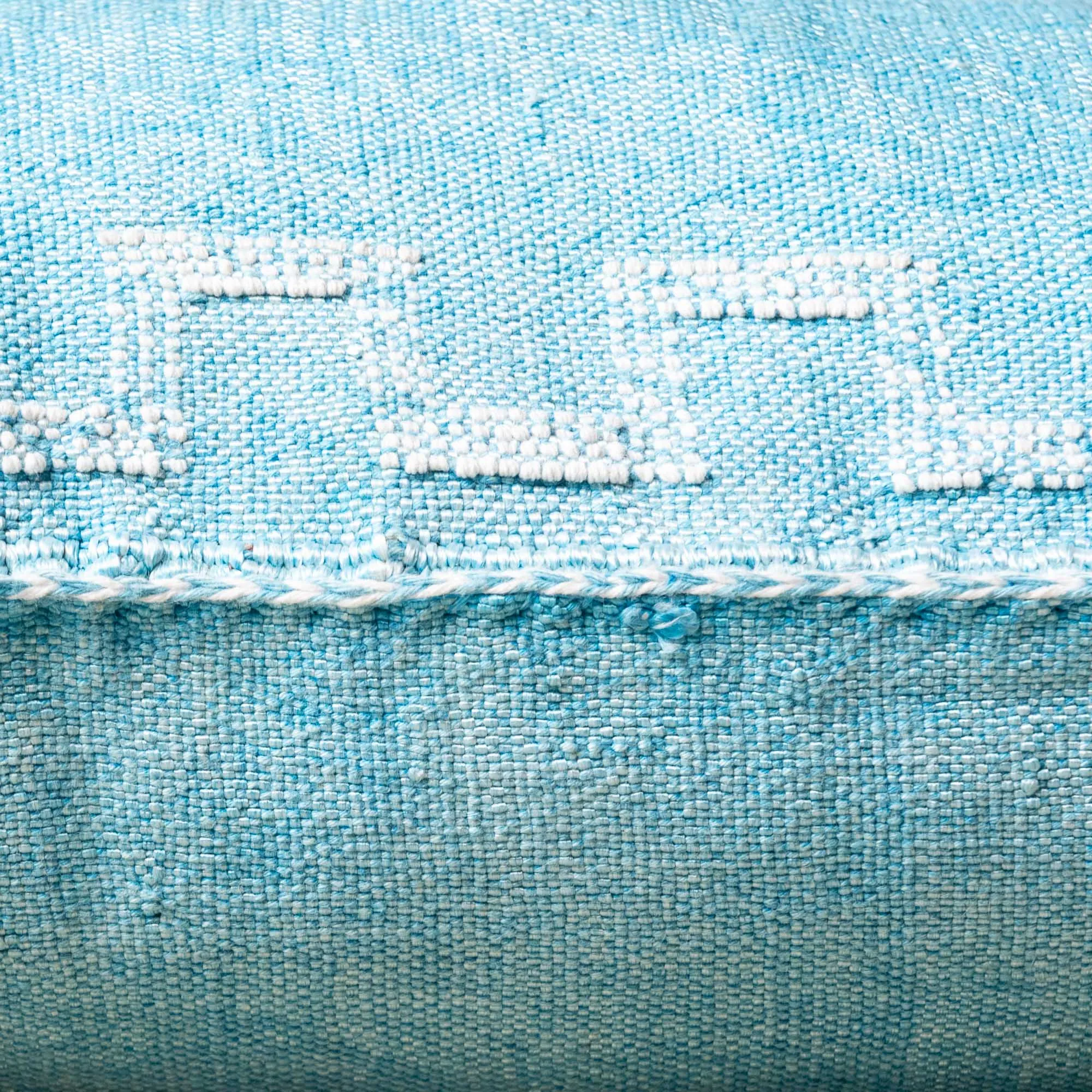 Blue Cactus silk pillow cover